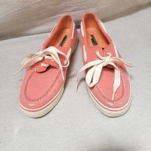 Sequin Coral Sperry Top-Sider Loafers Size 9M
